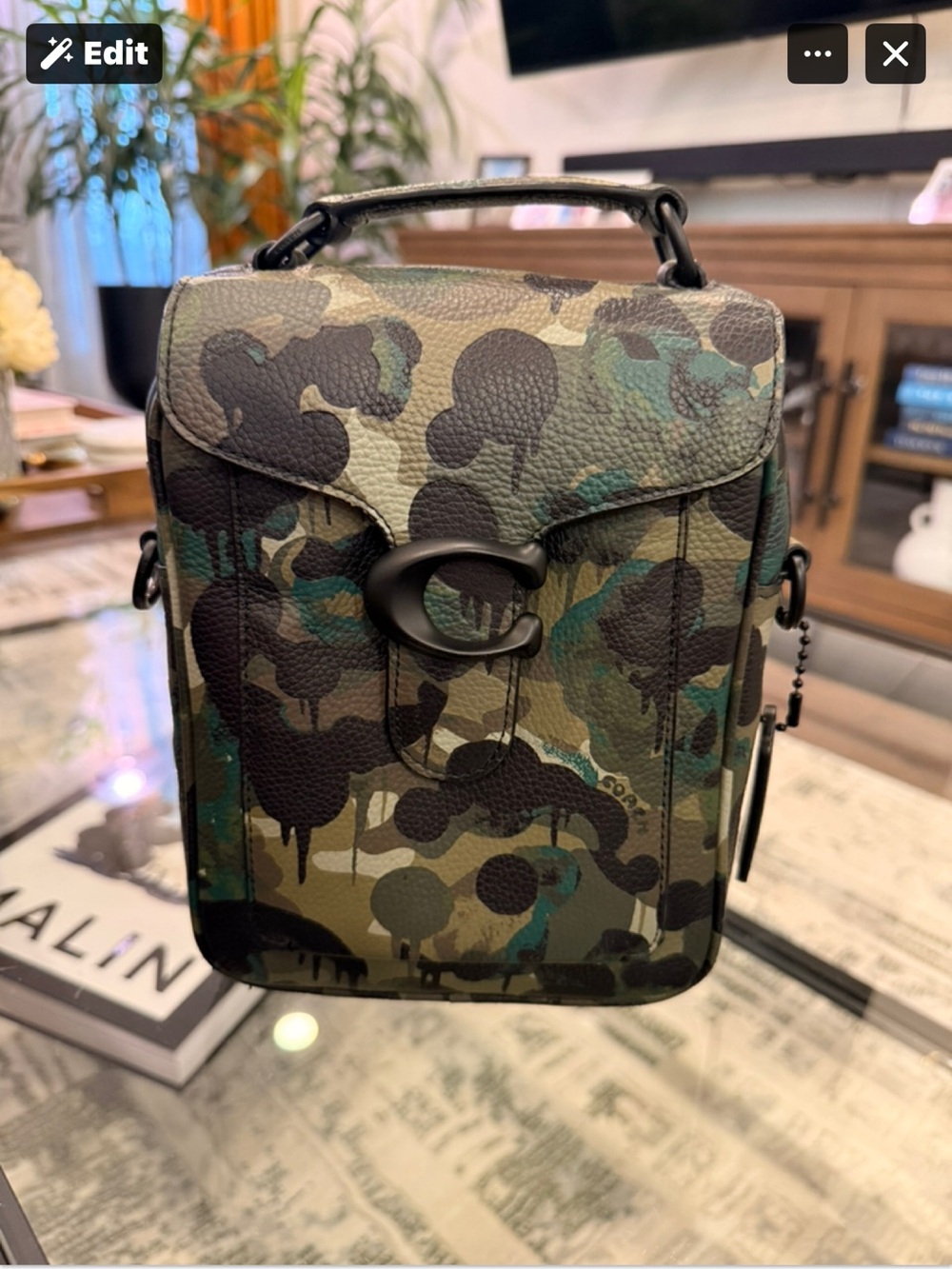 Coach tabby 18 Crossbody Bag in Green Camo